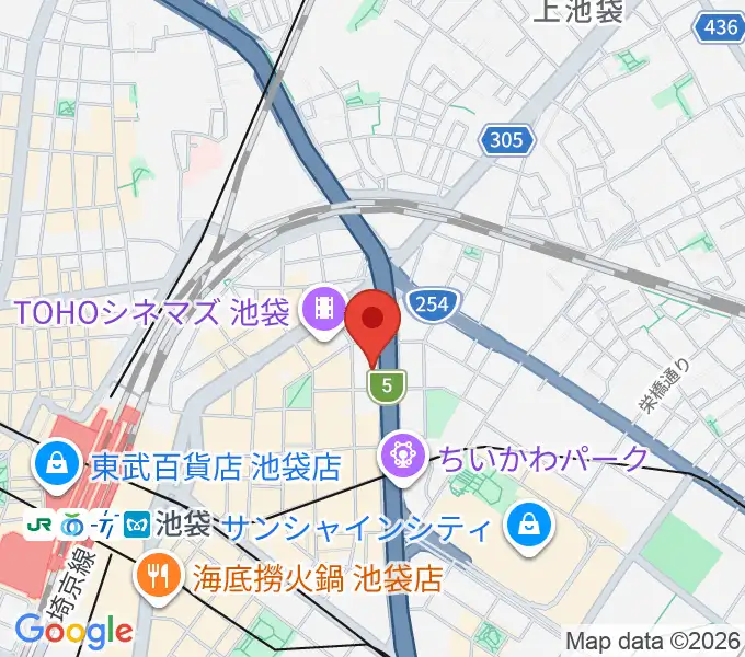 東京ミューズ・アカデミーの地図