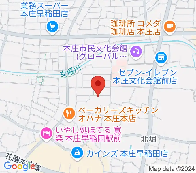 南音楽院の地図