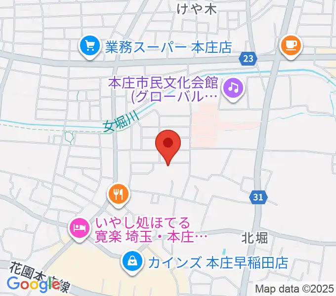 南音楽院の地図