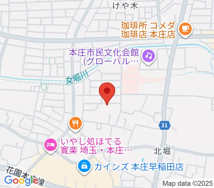 南音楽院の地図