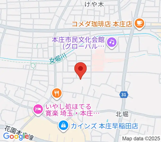南音楽院の地図