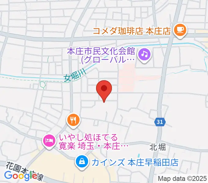 南音楽院の地図