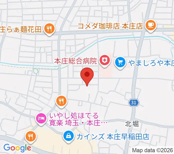 南音楽院の地図