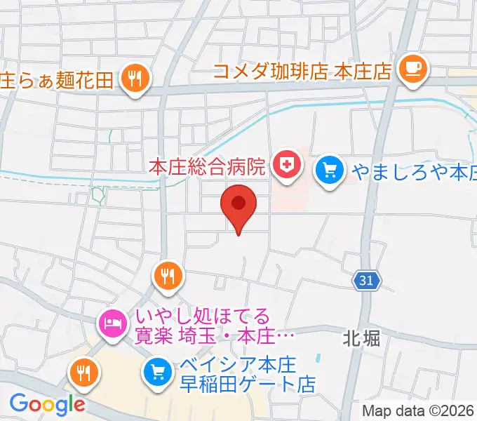 南音楽院の地図