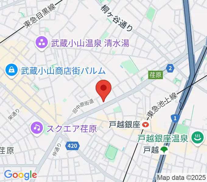 大竹泰夫フルート教室の地図