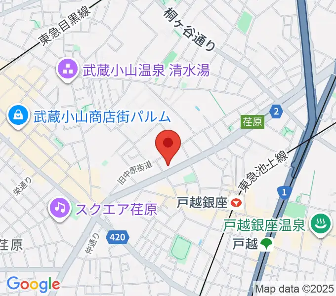 大竹泰夫フルート教室の地図