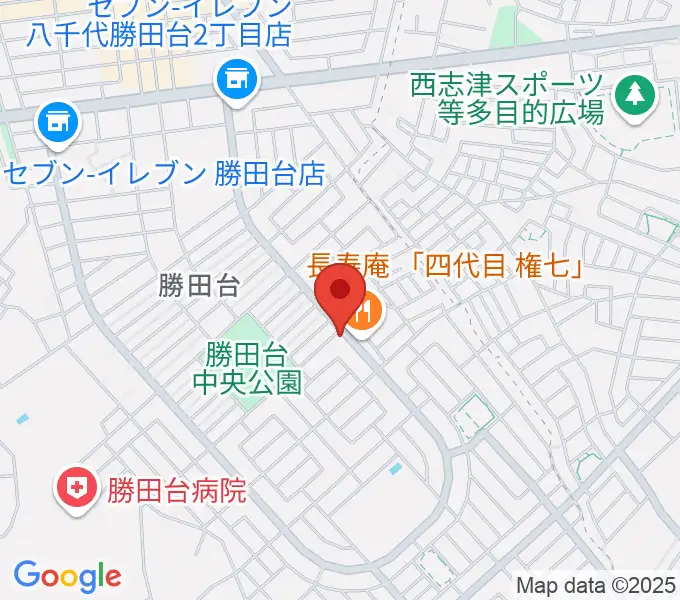 小山ギタースタジオの地図