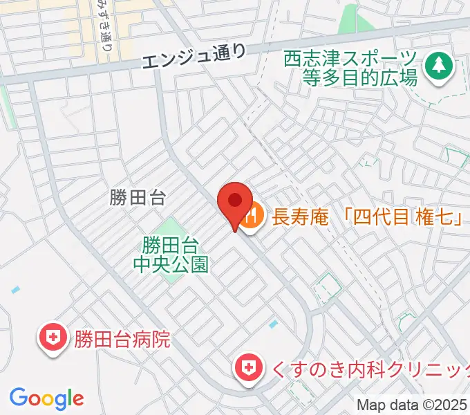 小山ギタースタジオの地図