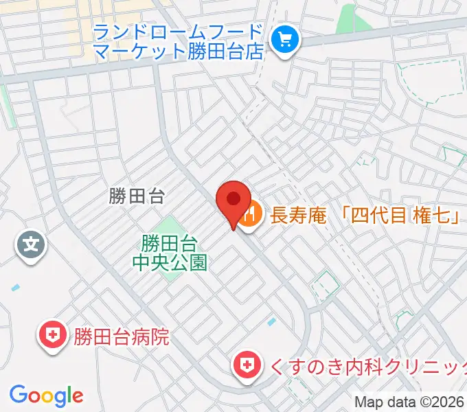 小山ギタースタジオの地図