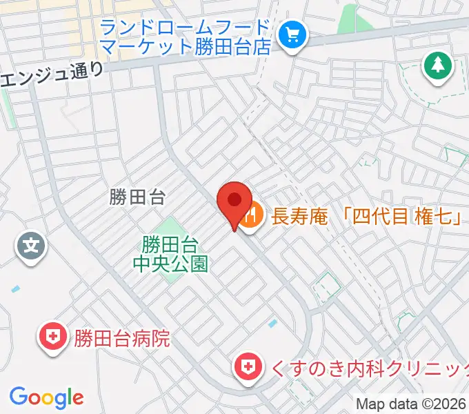 小山ギタースタジオの地図