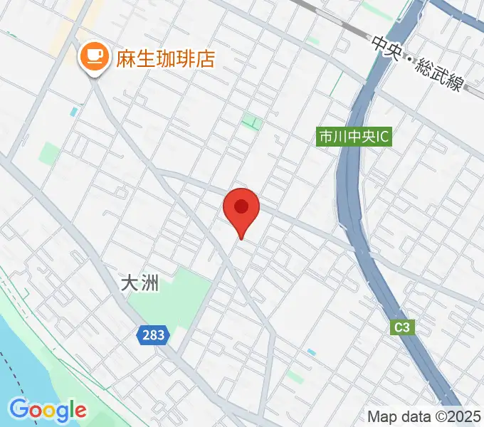 柳真一郎ギター教室の地図