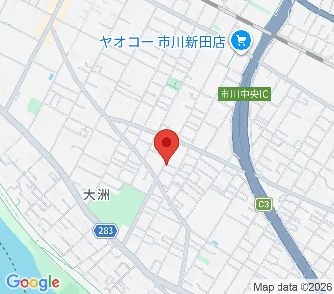 柳真一郎ギター教室の地図