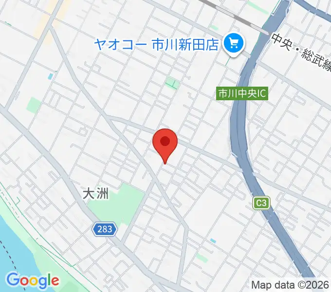 柳真一郎ギター教室の地図