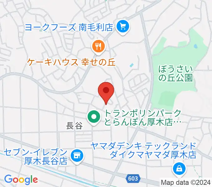 ひだまりの丘ピアノ教室の地図