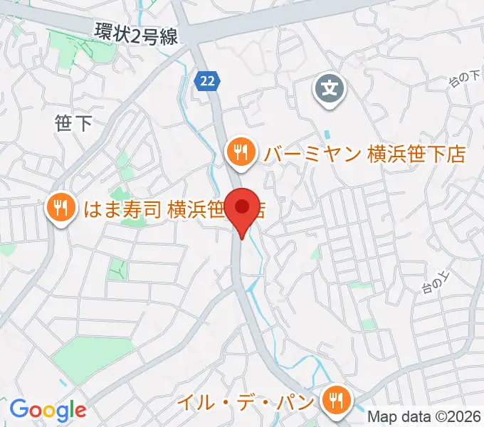 めぐみ音楽館の地図