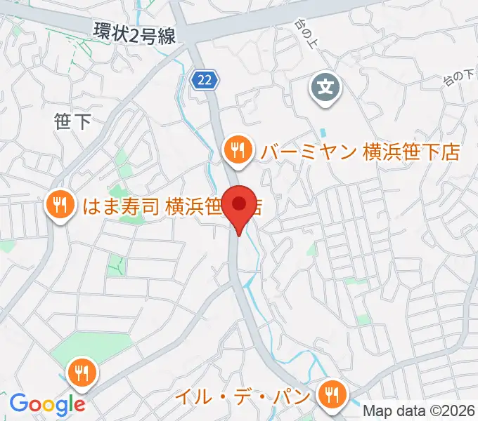 めぐみ音楽館の地図