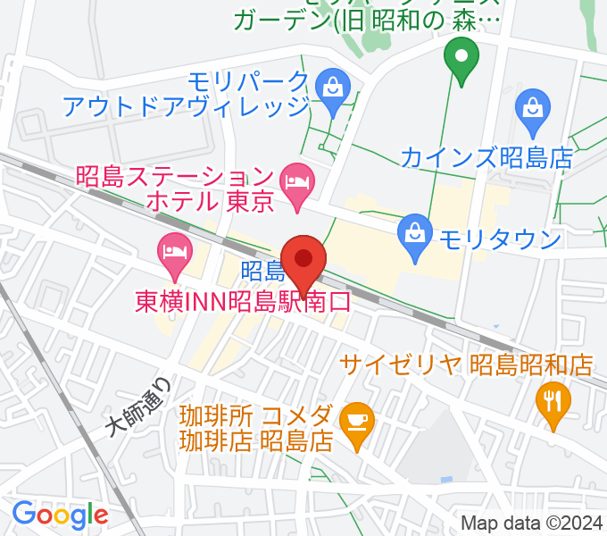 マツダミュージックアカデミー昭島駅前教室の場所