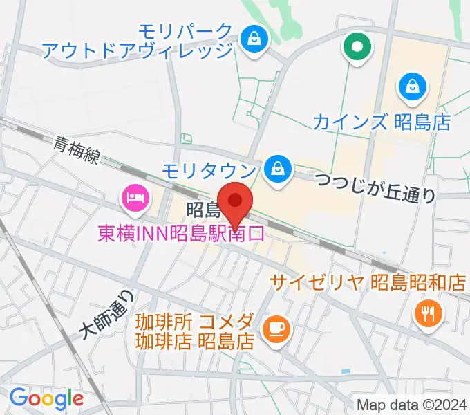 マツダミュージックアカデミー昭島駅前教室の地図