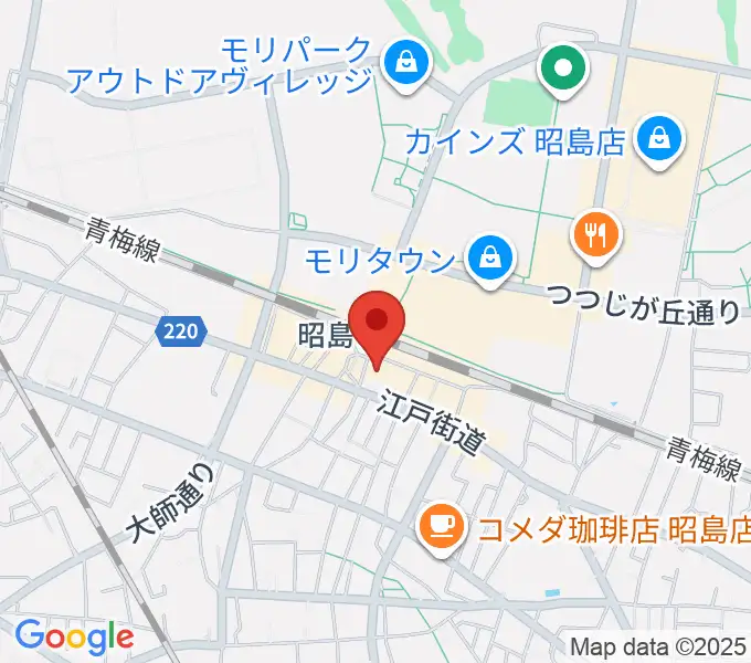 マツダミュージックアカデミーの地図