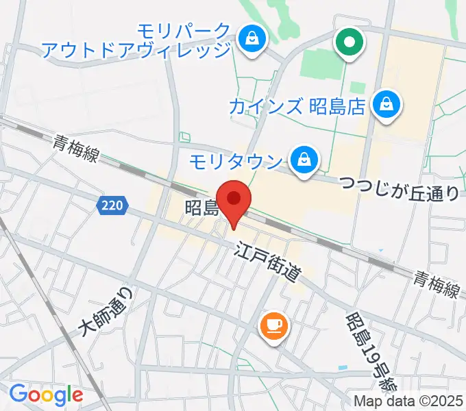 マツダミュージックアカデミーの地図