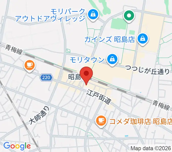 マツダミュージックアカデミーの地図