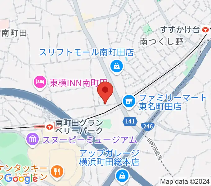 エレキギター教室南町田の地図