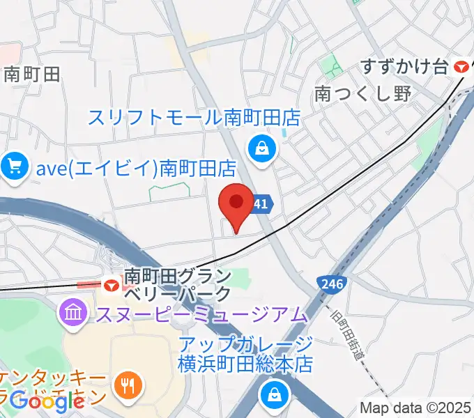 エレキギター教室南町田の地図