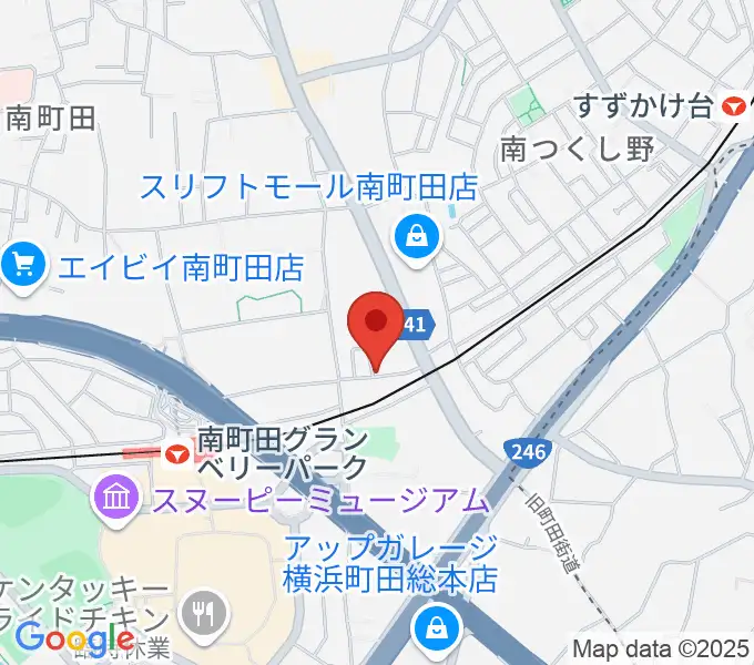 エレキギター教室南町田の地図