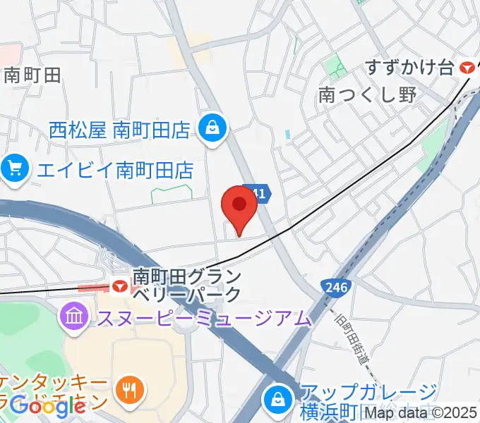 エレキギター教室南町田の地図