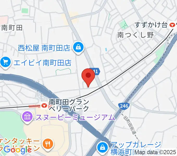 エレキギター教室南町田の地図