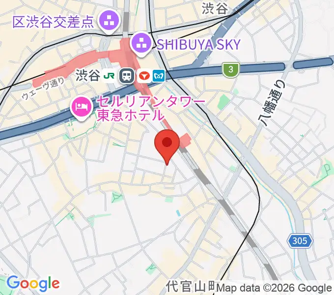 ヴァーヴミュージックスクールの地図