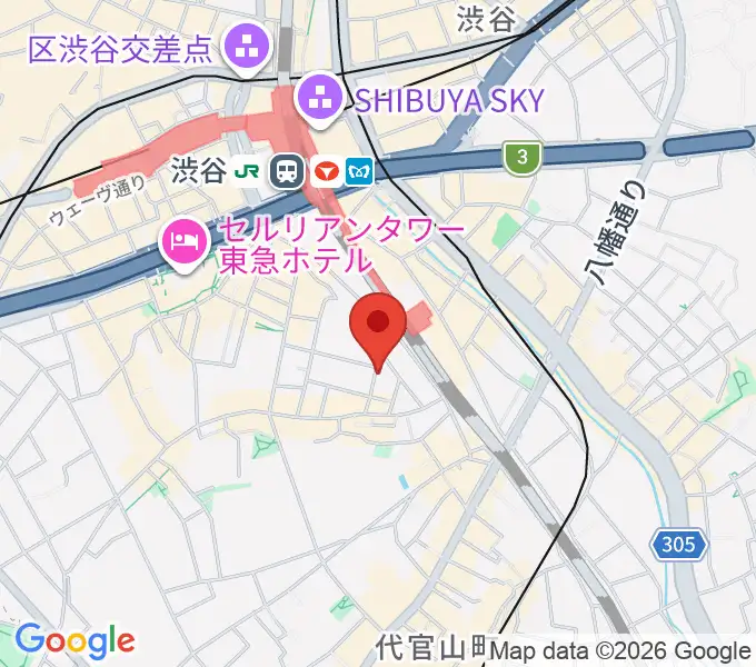 ヴァーヴミュージックスクールの地図