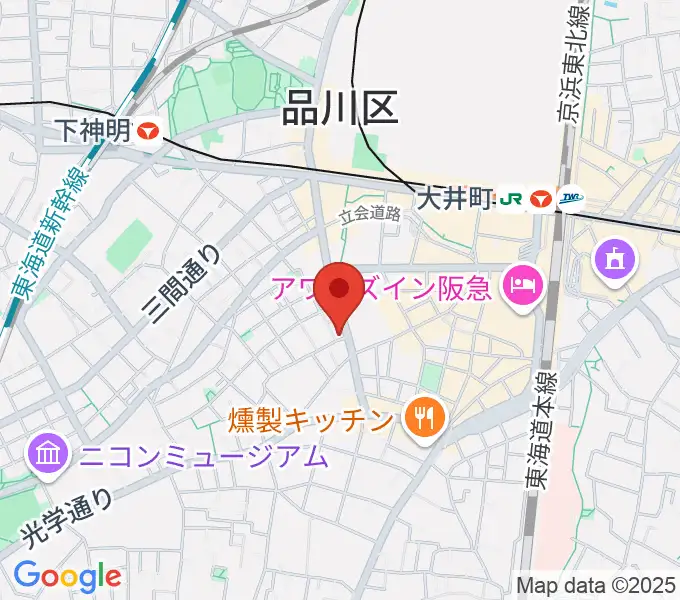 ソノリテミュージックの地図