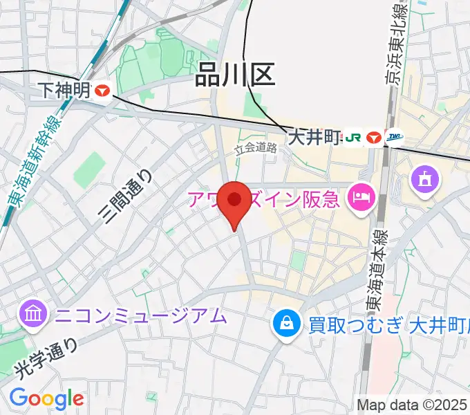 ソノリテミュージックの地図