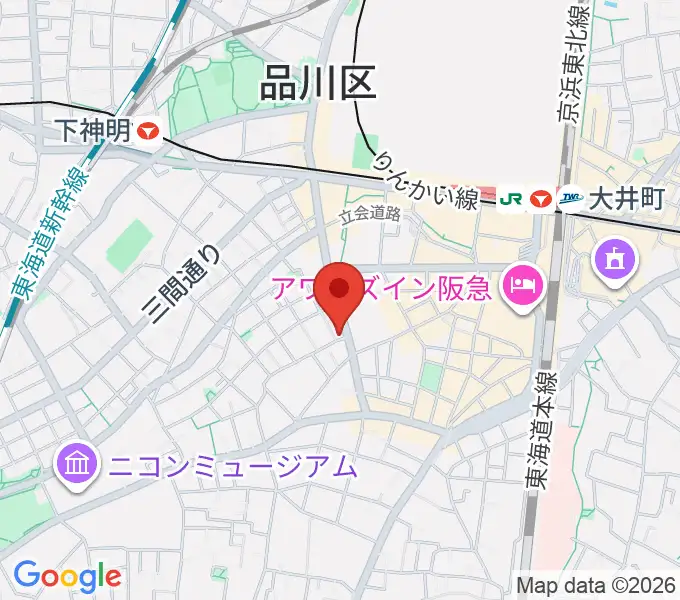 ソノリテミュージックの地図