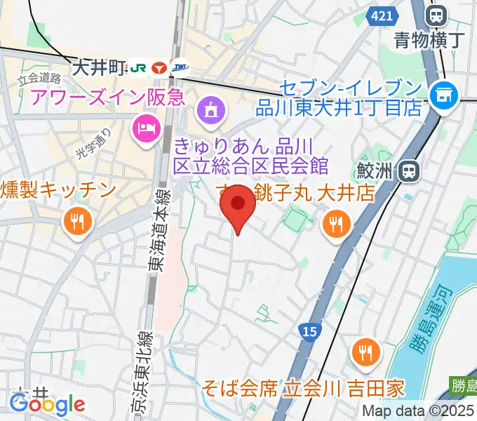 天華二胡学院の地図