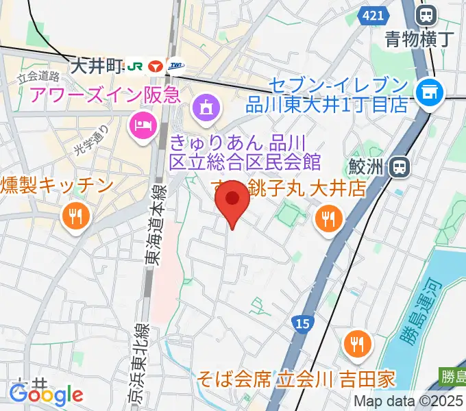 天華二胡学院の地図