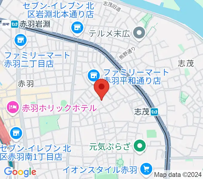 ドルチェ音楽学園の地図