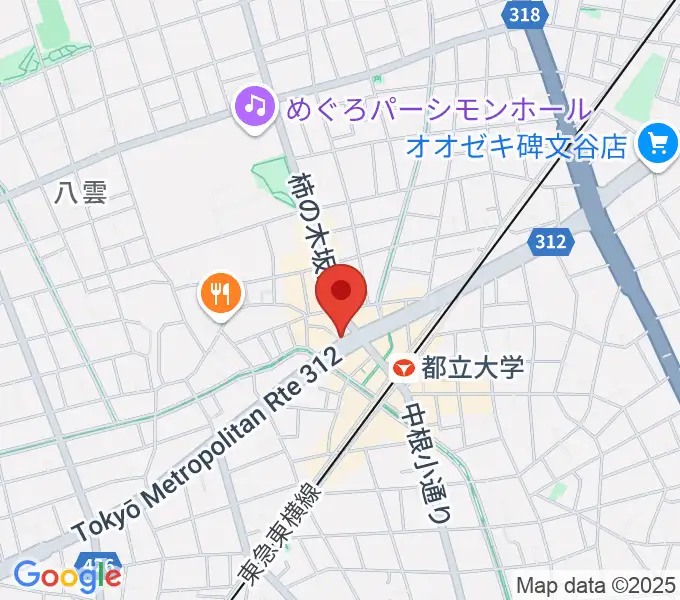 KosmosFlowerボイストレーニングの地図