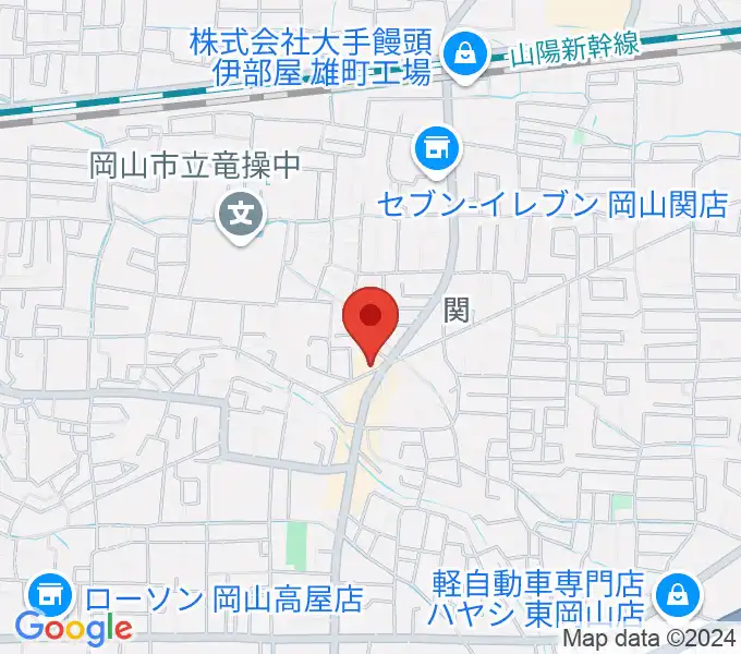 山陽こだま楽器 東岡山店の地図