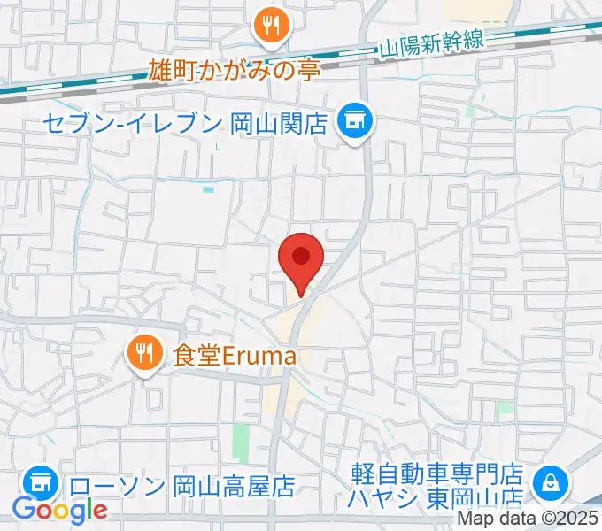 山陽こだま楽器 東岡山店の地図