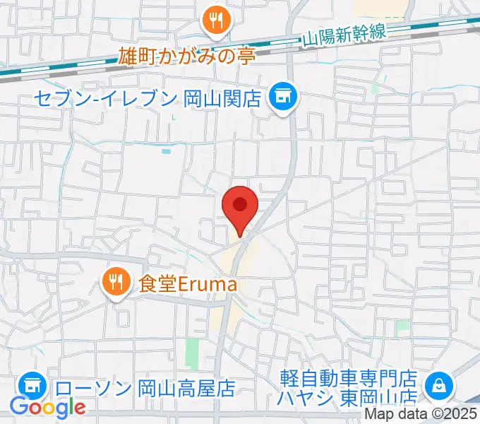山陽こだま楽器 東岡山店の地図