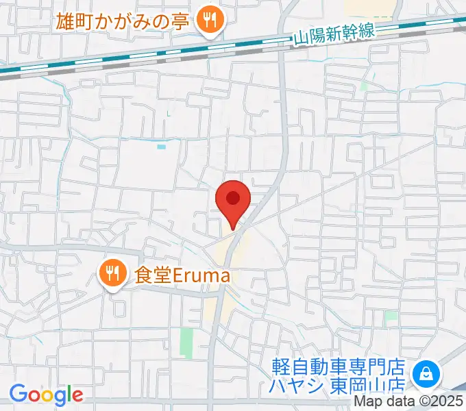 山陽こだま楽器 東岡山店の地図