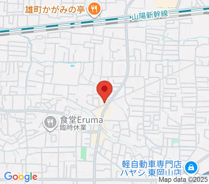 山陽こだま楽器 東岡山店の地図