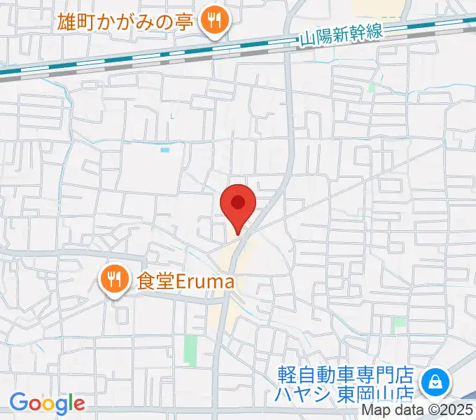 山陽こだま楽器 東岡山店の地図