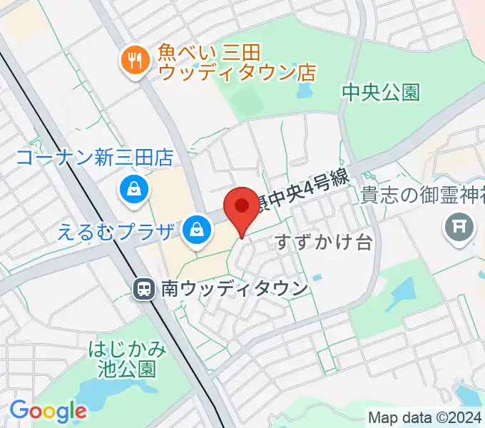 あんだんての会音楽教室の地図