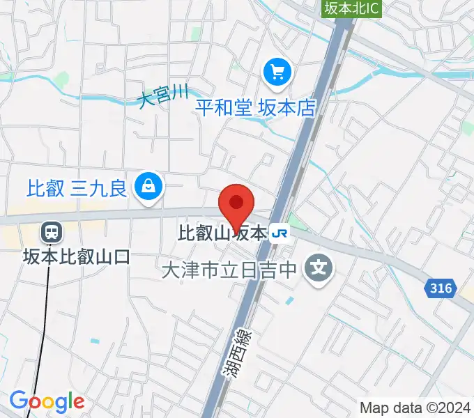 スタジオピッコロの地図