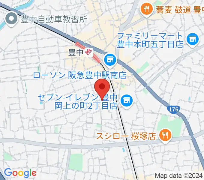 ショパンピアノ音楽院の地図