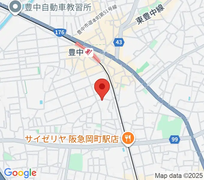 ショパンピアノ音楽院の地図