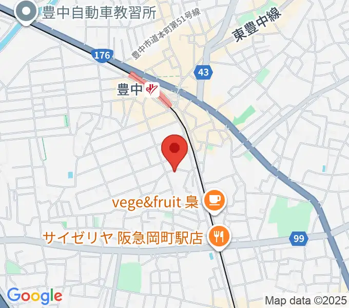 ショパンピアノ音楽院の地図